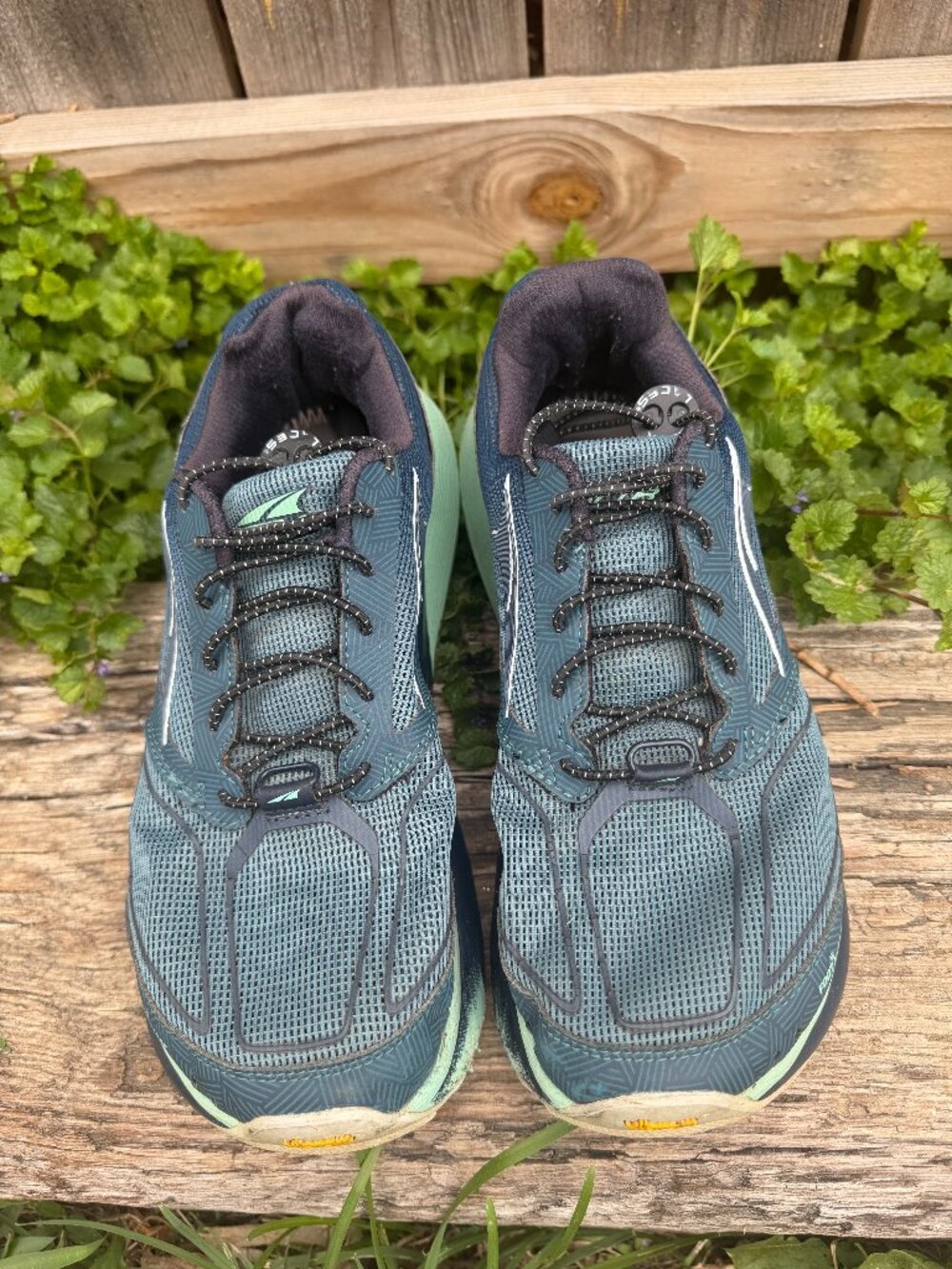 Altra Olympus 3.5 Trail Running Shoes Womens 8 Blue Vibram Sneakers - Picture 3 of 6